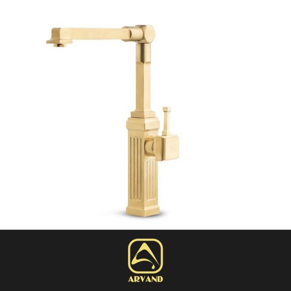 شیر سینک دالاس طلایی مات شیرآلات اروند