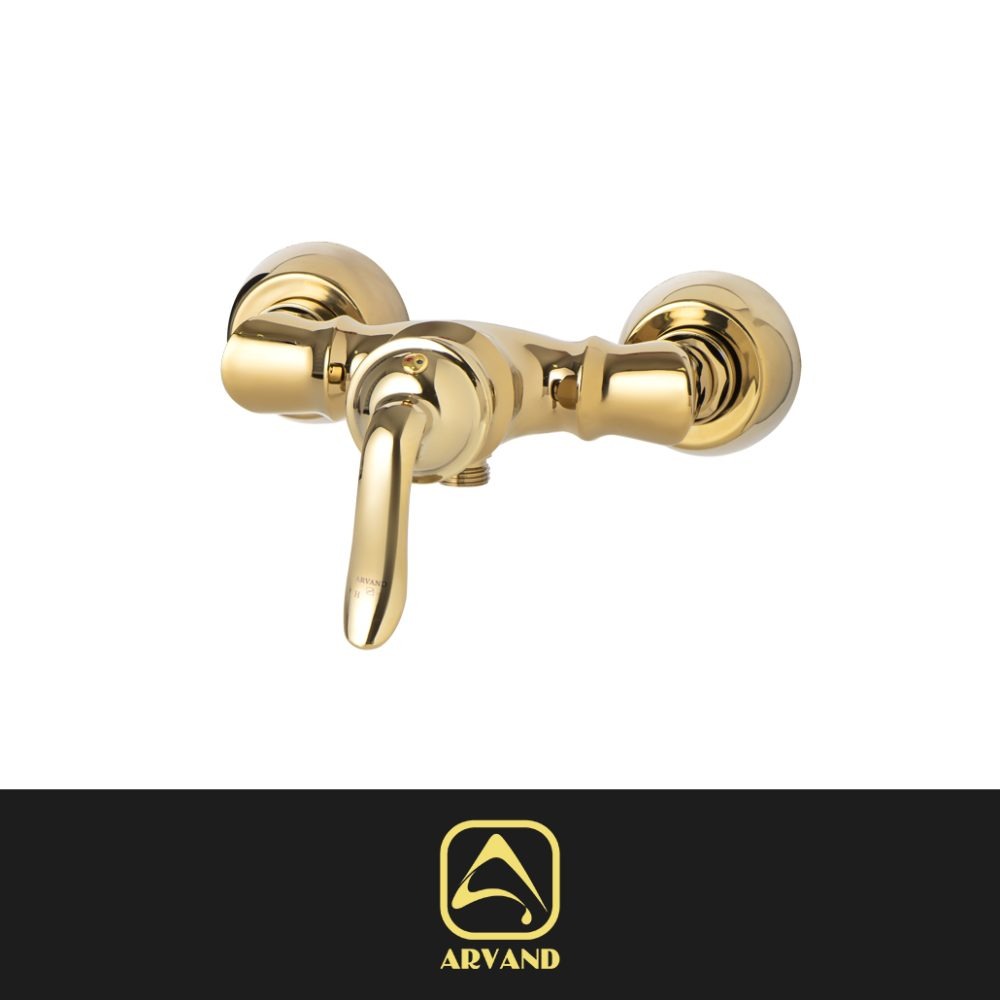 شیر توالت ونیز طلایی براق اروند