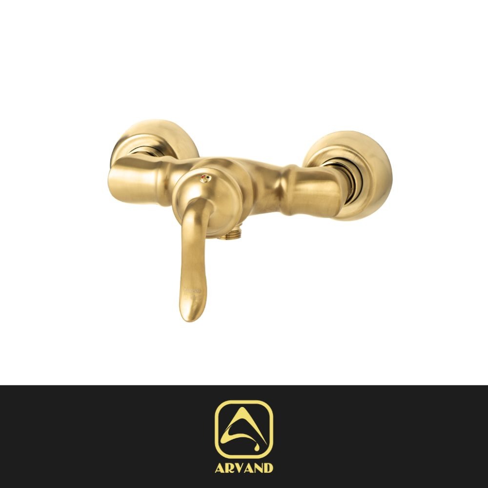 شیر توالت ونیز طلایی مات اروند