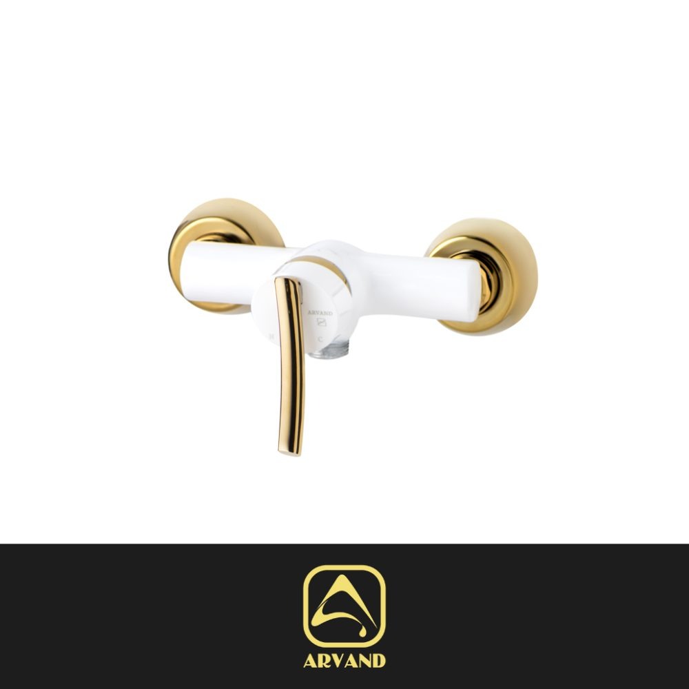 شیر توالت وین سفید طلایی اروند