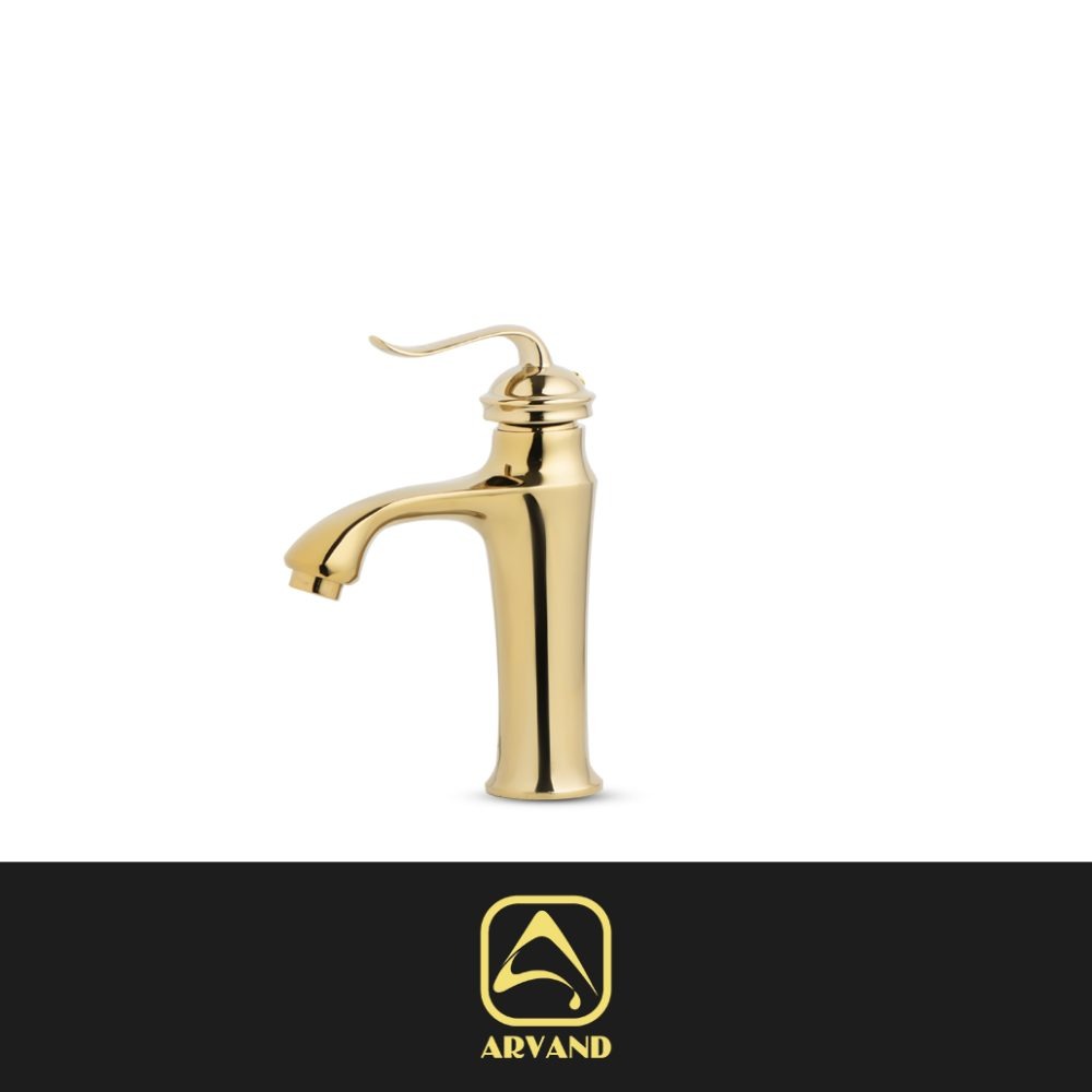 شیر روشویی ونیز طلایی براق اروند