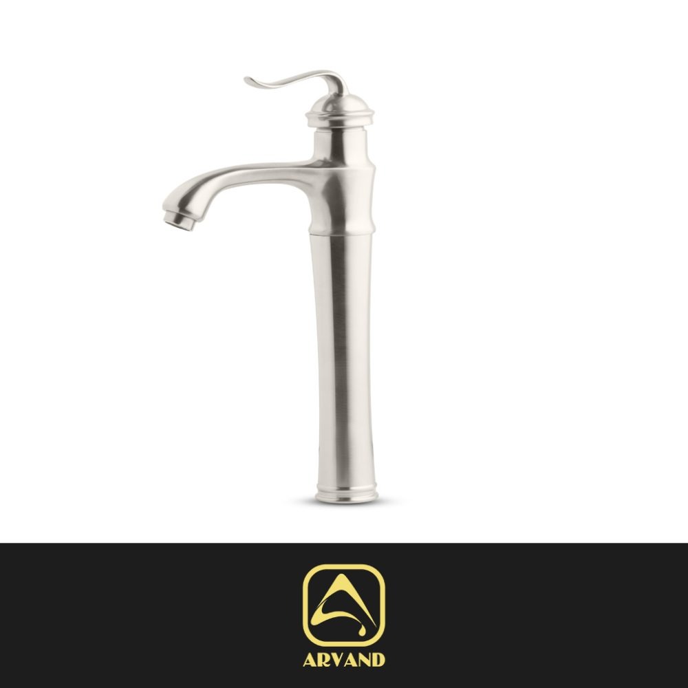 شیر روشویی پایه بلند وینز کروم مات اروند