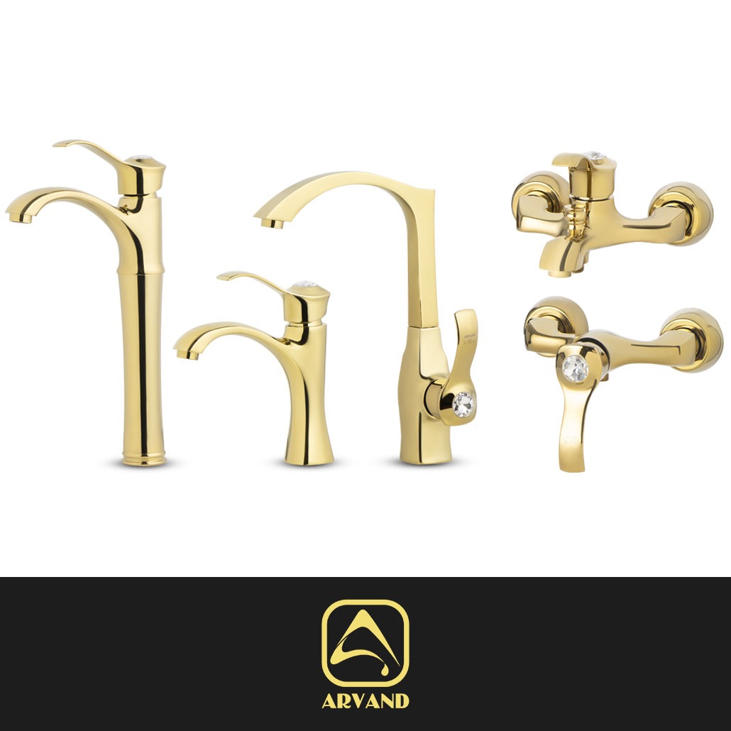 ست شیرآلات آتل طلایی اروند