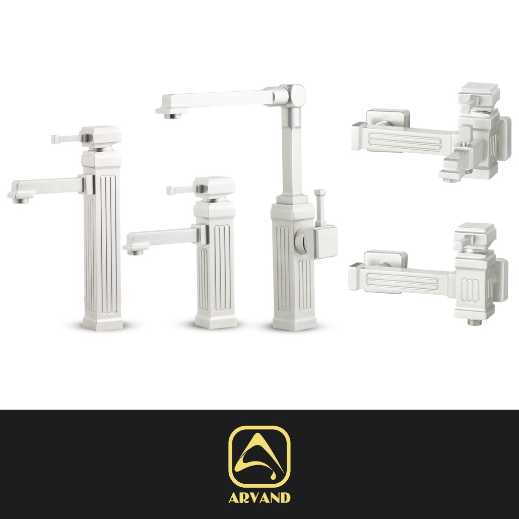 ست شیرآلات دالاس کروم مات اروند