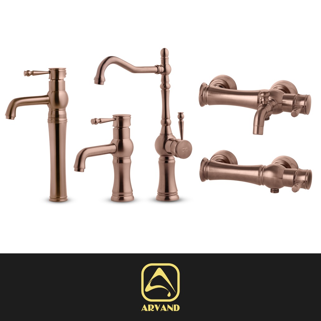 ست شیرآلات رم رزگلد مات اروند