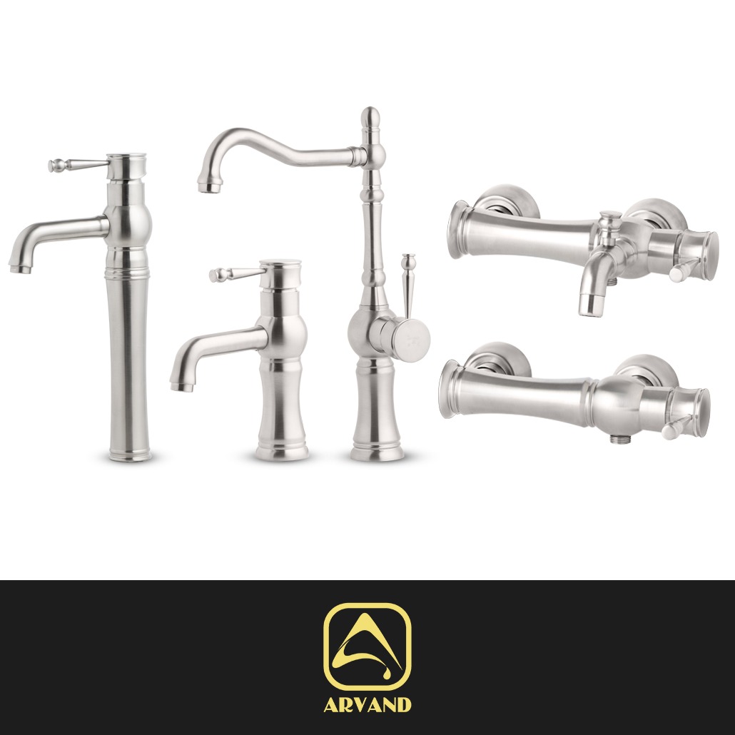 ست شیرآلات رم کروم مات اروند