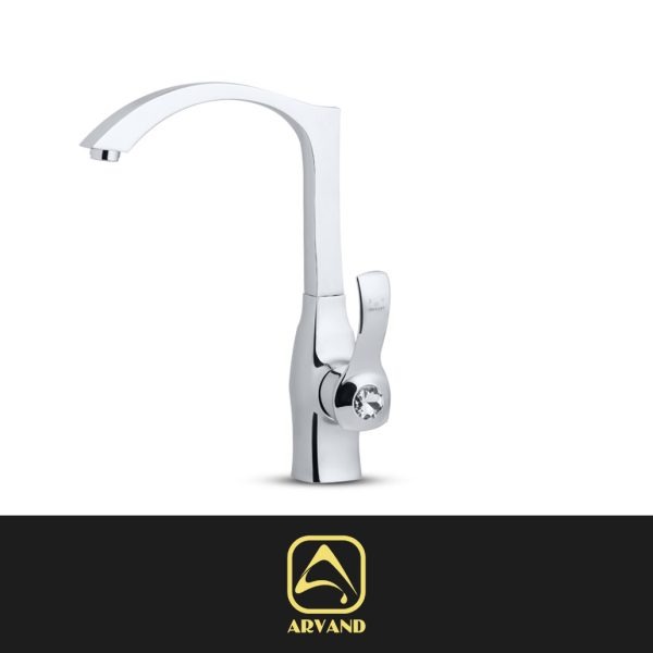 شیر سینک آتل کروم براق اروند