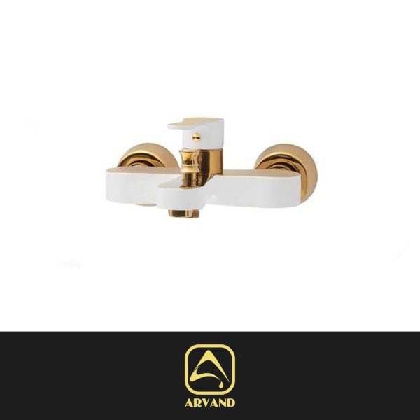 شیر حمام پارما سفید طلایی اروند