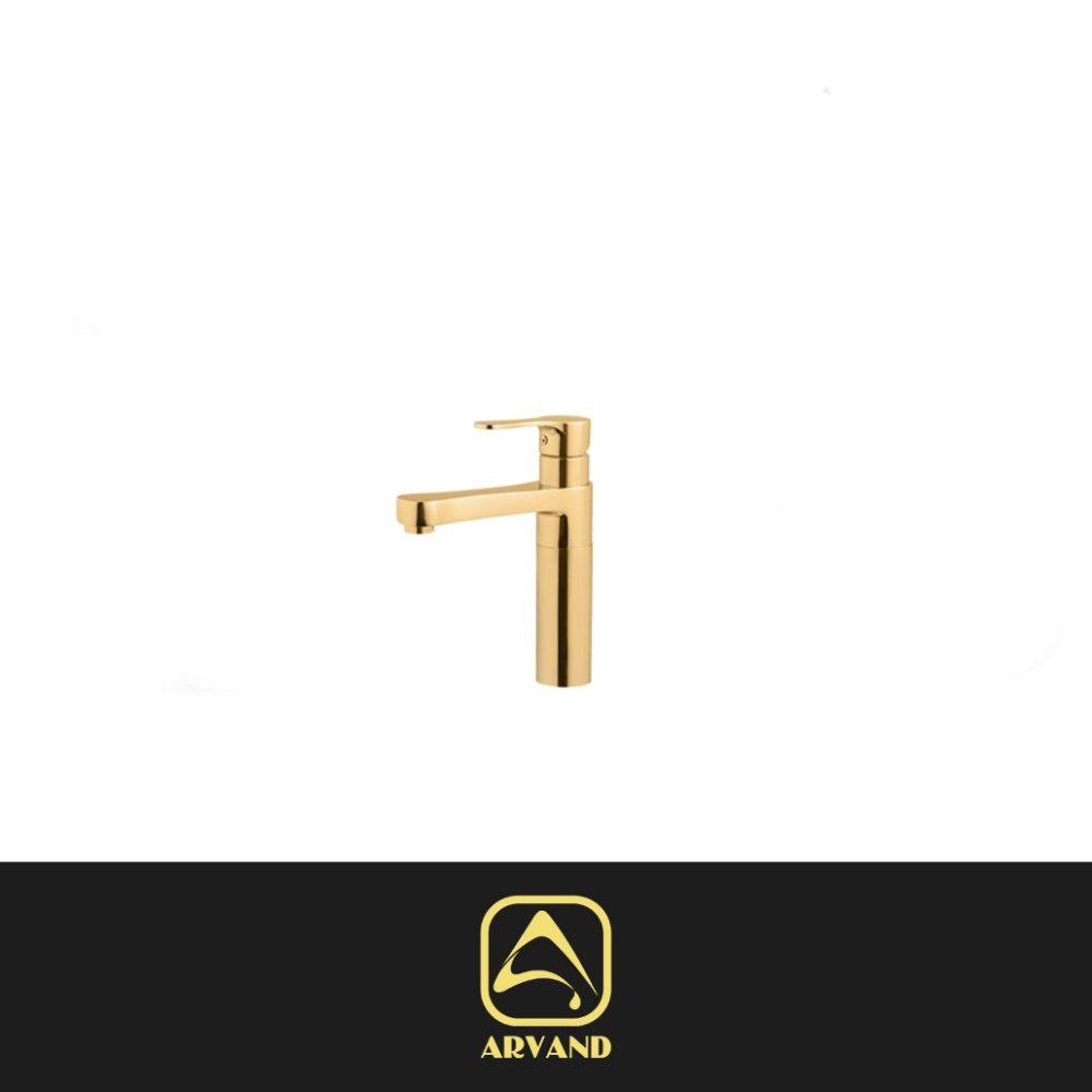 شیر روشویی پارما طلایی براق اروند