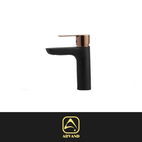 شیر روشویی پالرمو مشکی رزگلد اروند